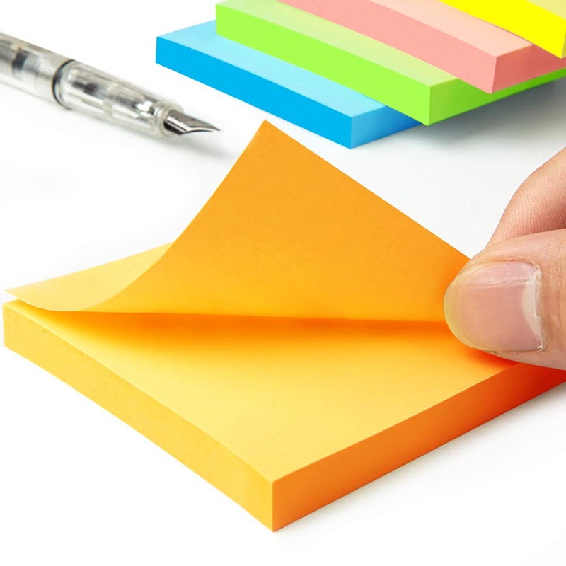 Phthdoty 8 Pads Pop Up Sticky Notes 3x3 Refills Bright Colors Self-Stick Notes Pads Super Adhesive Sticky Notes Great Value Pack - Image 5